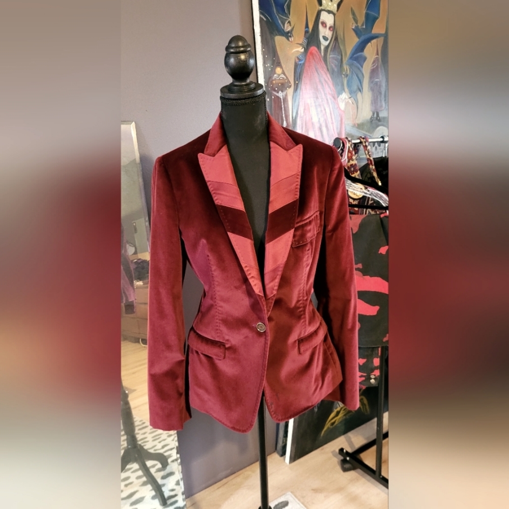 DOLCE & GABBANA Velvet Jacket Size 46